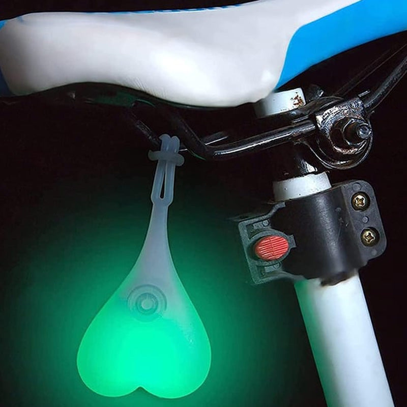 Fahrrad-Rücklicht in Herzform