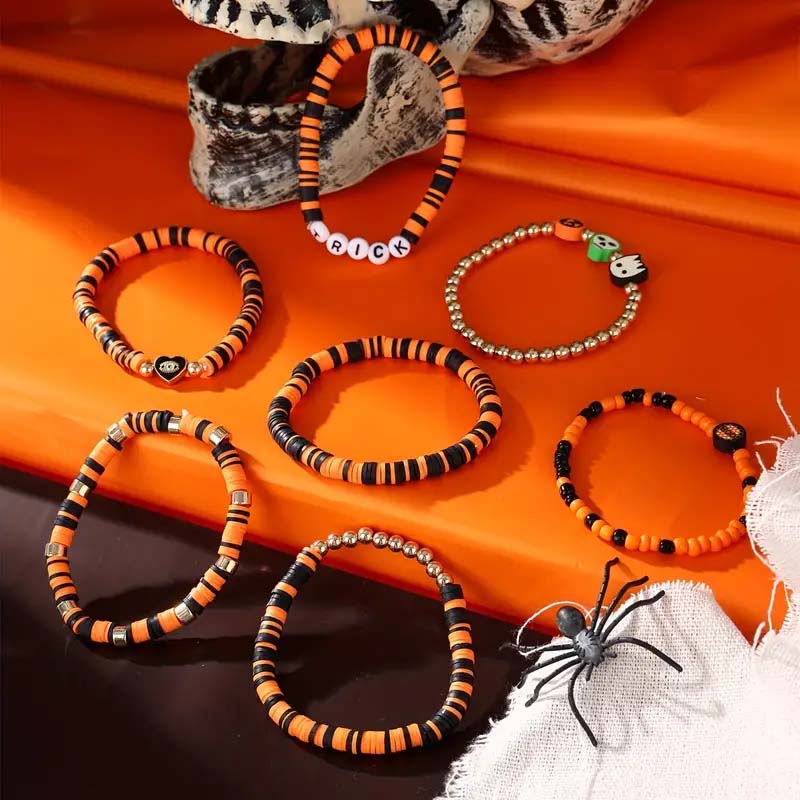 7-teiliges New Ambiance Halloween-Armbandset