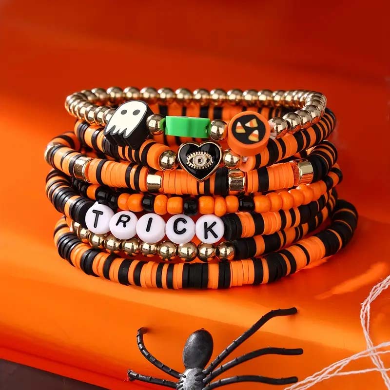 7-teiliges New Ambiance Halloween-Armbandset