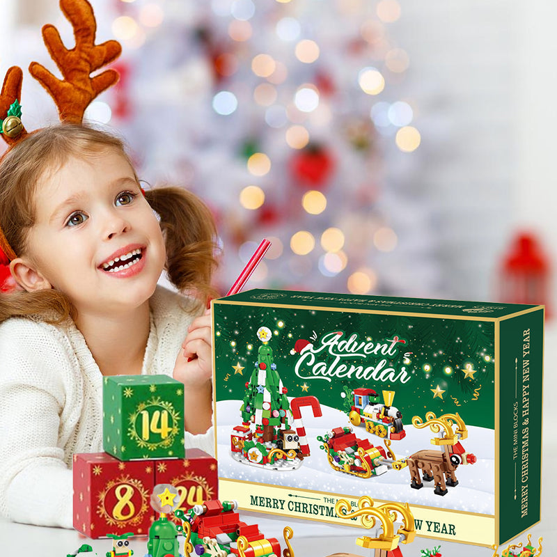 Neu Adventskalender Kinder-Weihnachts-Bausteine