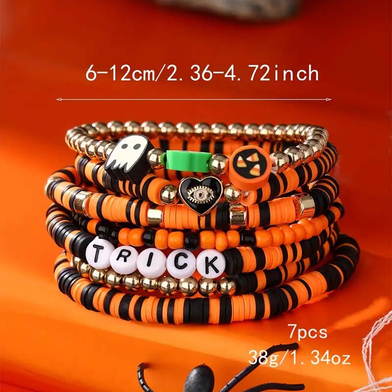 7-teiliges New Ambiance Halloween-Armbandset