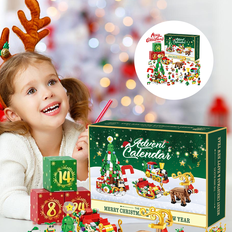 Neu Adventskalender Kinder-Weihnachts-Bausteine