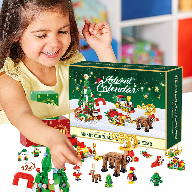 Neu Adventskalender Kinder-Weihnachts-Bausteine