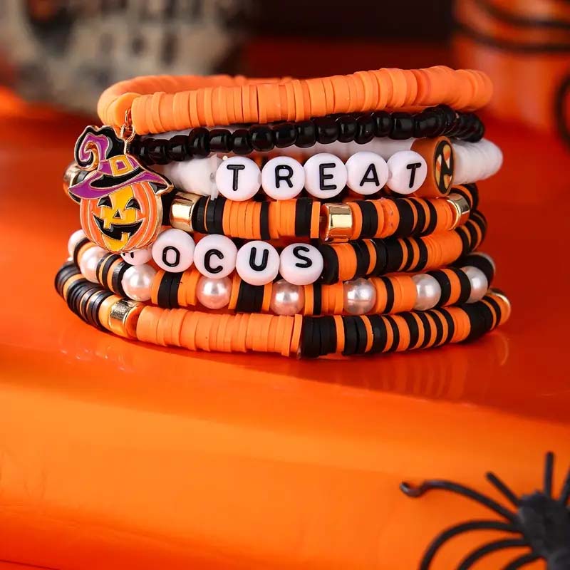 7-teiliges New Ambiance Halloween-Armbandset