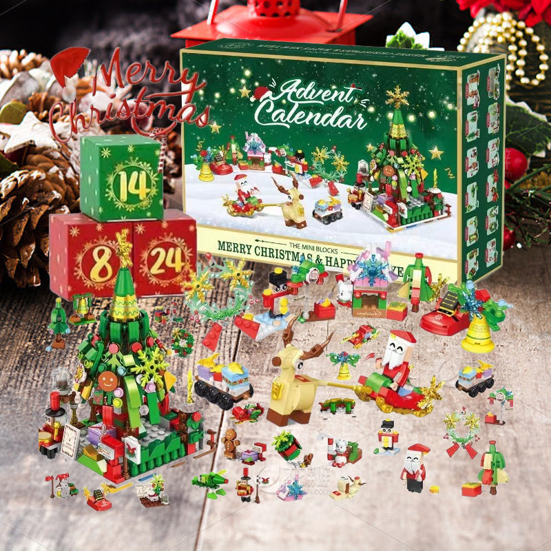 Neu Adventskalender Kinder-Weihnachts-Bausteine