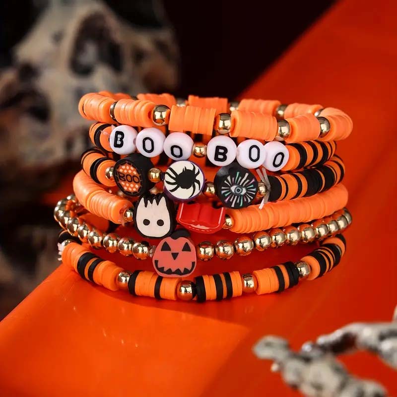 7-teiliges New Ambiance Halloween-Armbandset