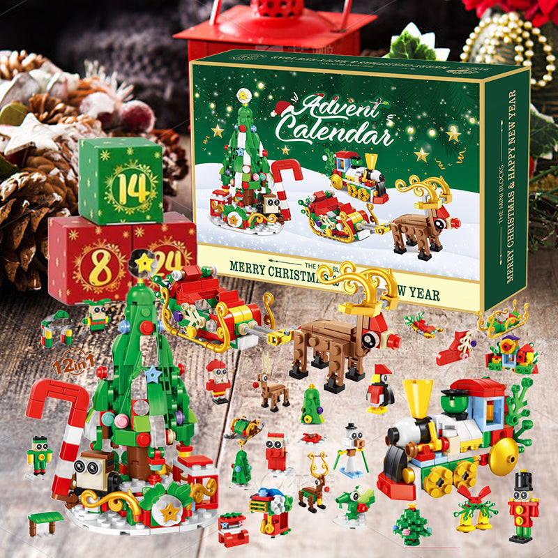 Neu Adventskalender Kinder-Weihnachts-Bausteine