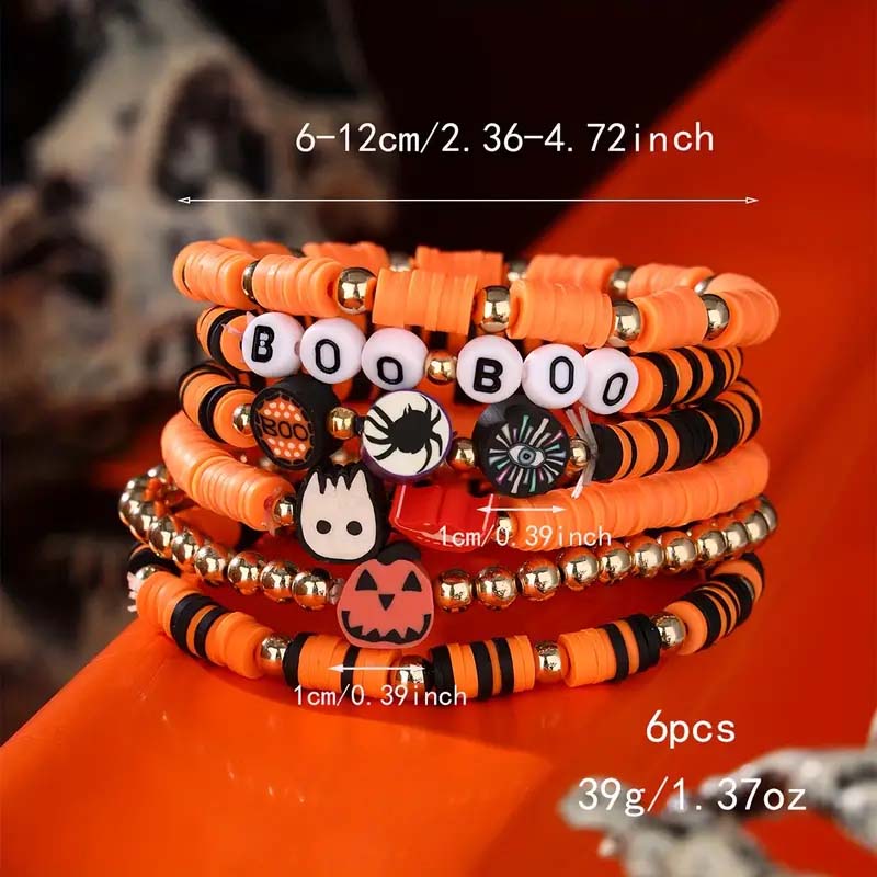 7-teiliges New Ambiance Halloween-Armbandset