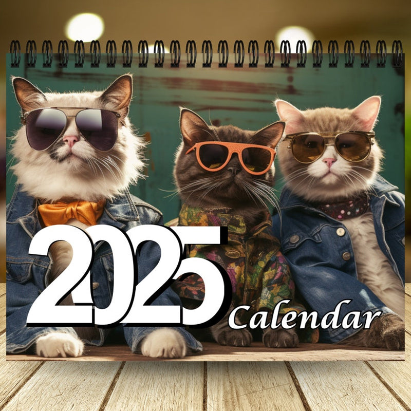 2025 Stilvoller Katzenkalender/Geschenk für Katzenliebhaber