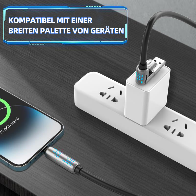 240W 4-in-1 USB-C Schnellladekabel