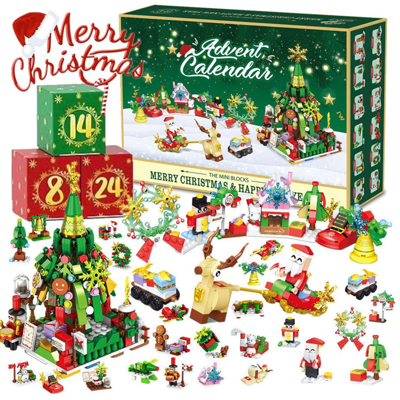 Neu Adventskalender Kinder-Weihnachts-Bausteine