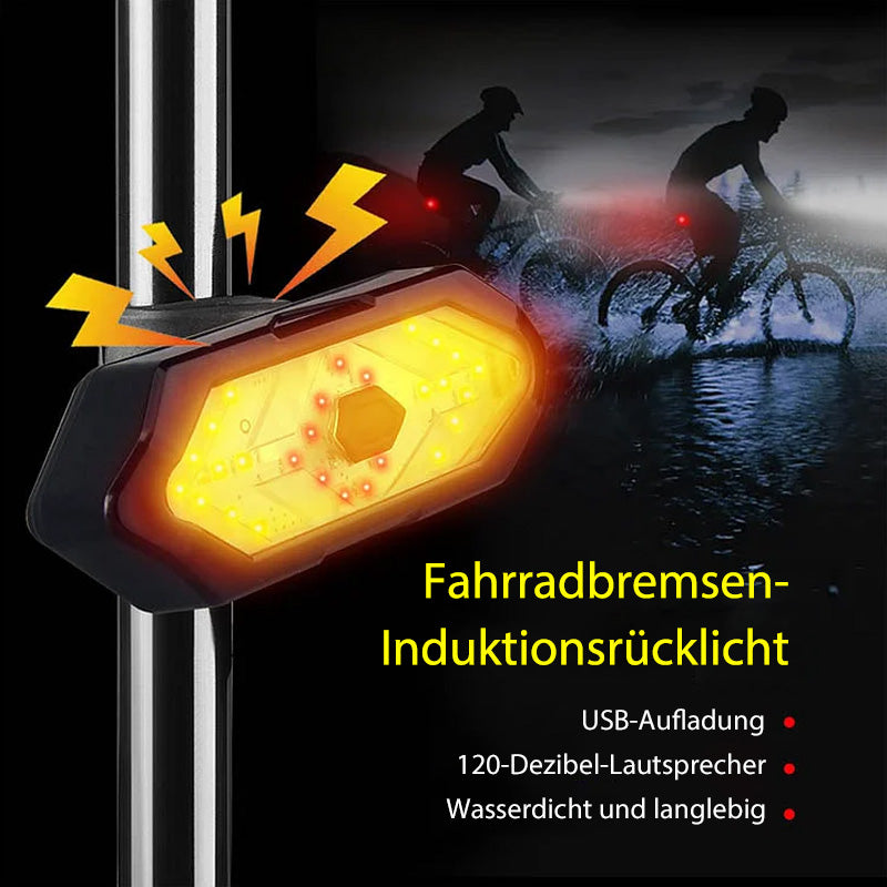 Wasserdichtes Lenkrücklicht für Nachtfahrten am Fahrrad