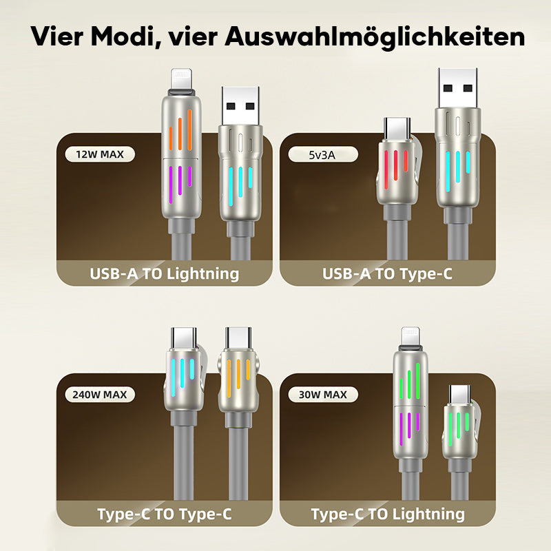 240 W 4-in-1 USB-C-Kabel