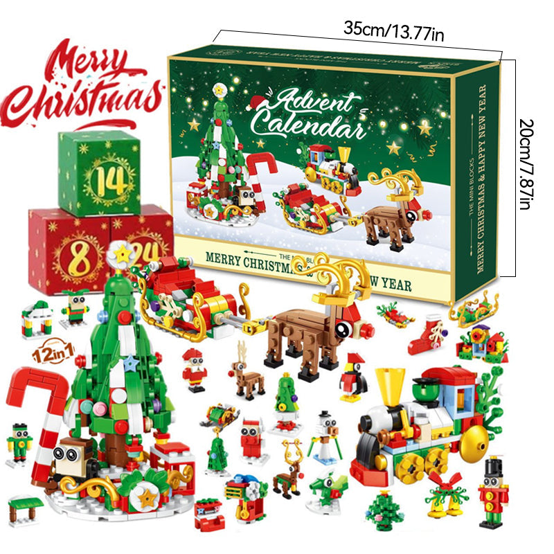 Neu Adventskalender Kinder-Weihnachts-Bausteine