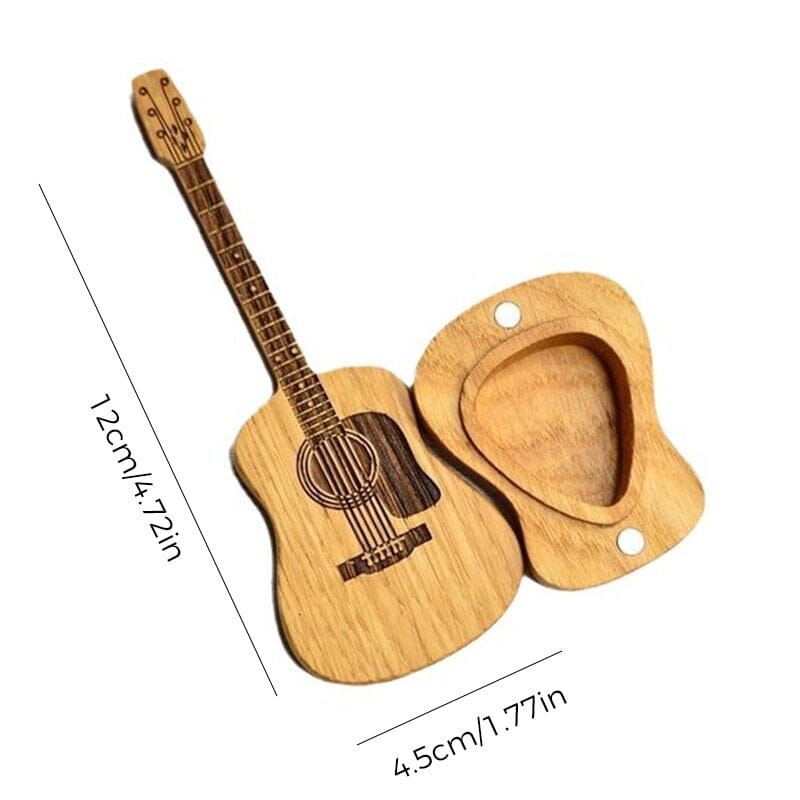 Træ akustisk guitar pick Box