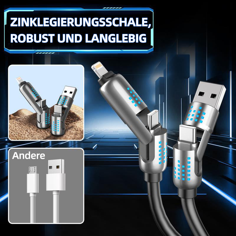 240W 4-in-1 USB-C Schnellladekabel