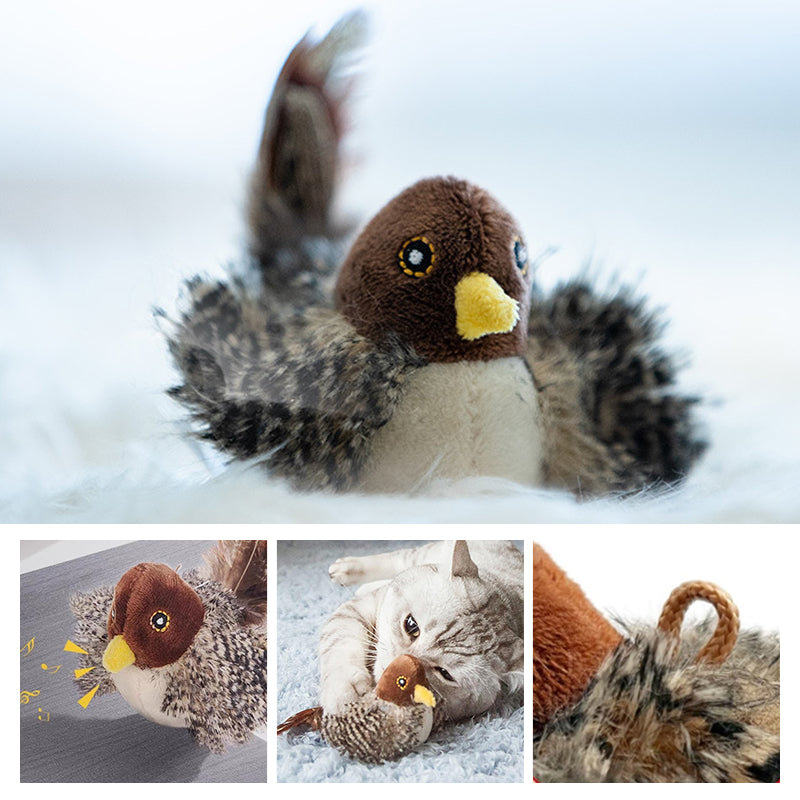 Katzenspielzeug - Simulierter zwitschernder Vogel