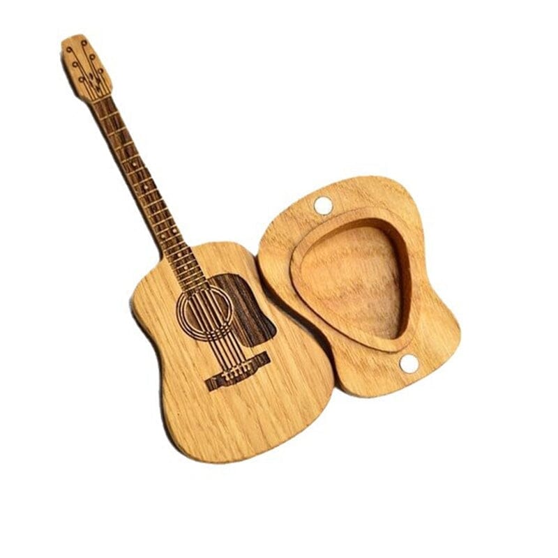 Træ akustisk guitar pick Box