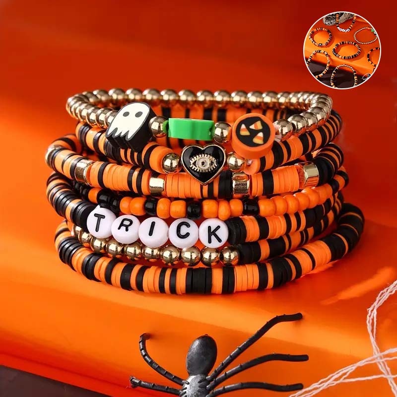 7-teiliges New Ambiance Halloween-Armbandset