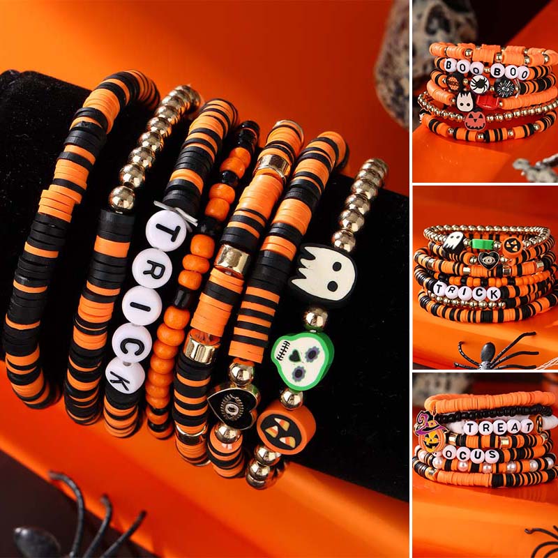 7-teiliges New Ambiance Halloween-Armbandset