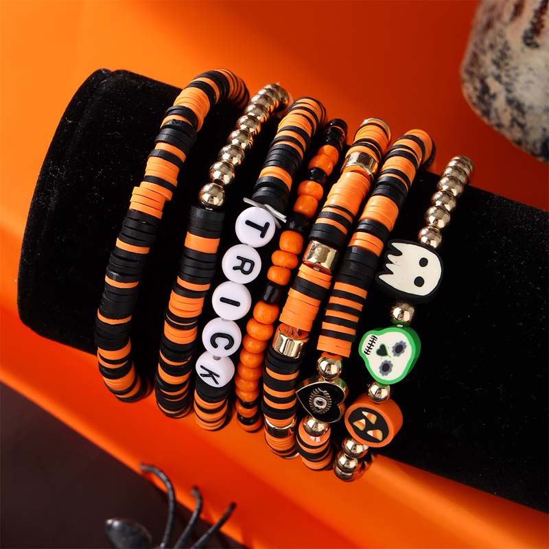 7-teiliges New Ambiance Halloween-Armbandset