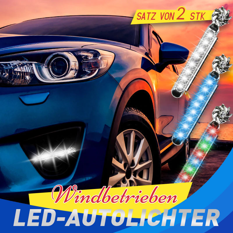 🚘✨Windbetriebene LED-Autolichter （2 Stck）