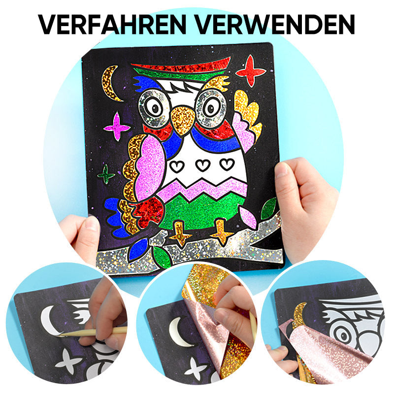 Cartoon Zauber Aufkleber Geschenkbox