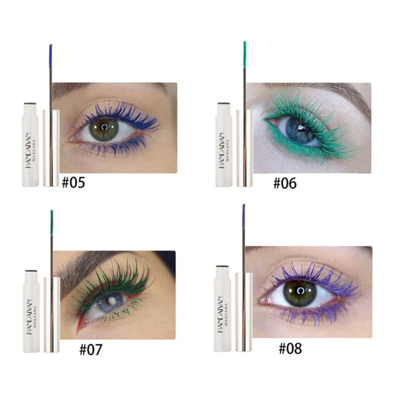 Bunte Mascara in 12 Farben