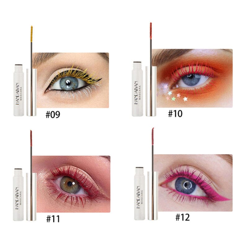 Bunte Mascara in 12 Farben